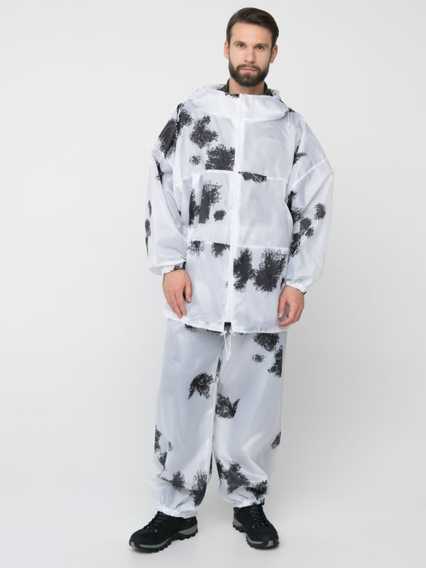 Костюм зимний маскировочный Метель с молнией ткань Taffeta цвет Клякса