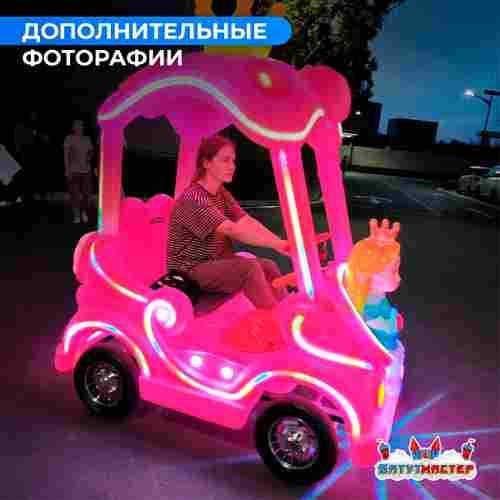 Детский электромобиль для бизнеса «Королевский шарм» двухместный, коммерческая серия