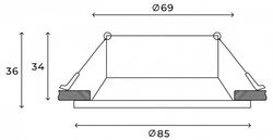 Встраиваемый светильник Hesby Lighting Sogne HSBL_0096
