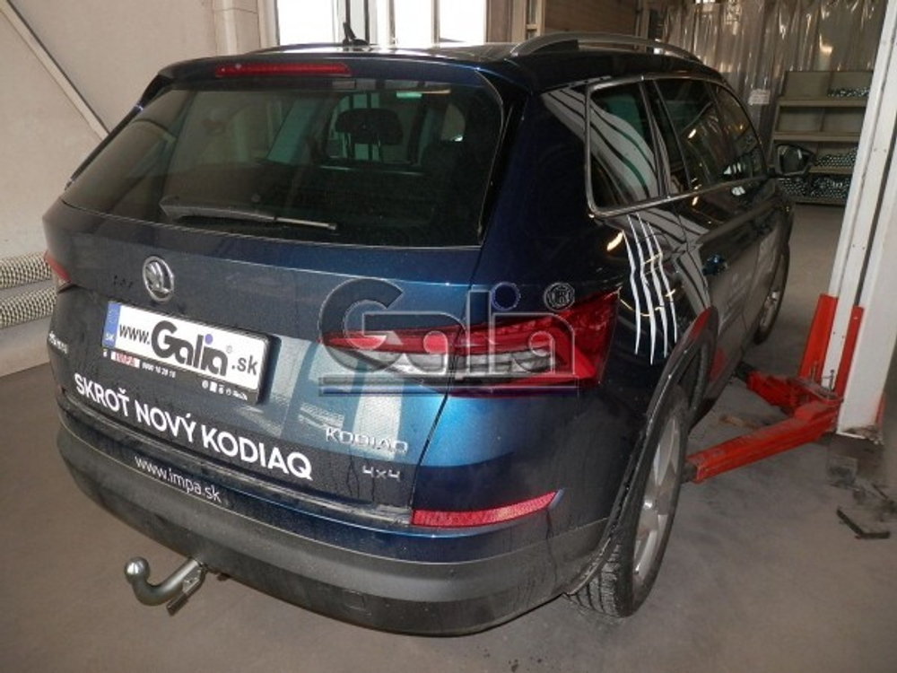 Фаркоп оцинкованный Galia S120A для Skoda Kodiaq 2WD, 4WD 2017-(паспорт и сертификат в комплекте)(без электрики)