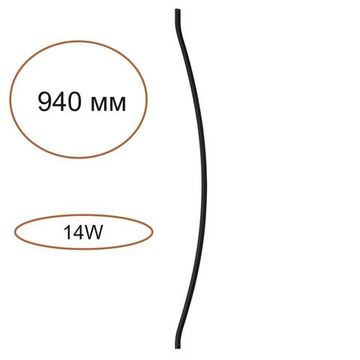 7155/100D HIGHTECH ODL26 Дуговой элемент для инсталяции  черный/cиликон/металл IP20 LED 14W 557Лм 3000K 120° 24V FINO