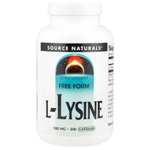 Source Naturals, L-лизин, 500 мг, 200 капсул