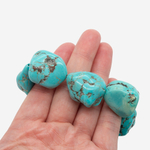 Туркенит (имитация бирюзы), фриформ, 19,5-30*18-25мм