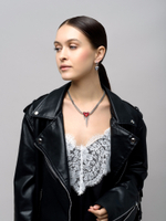 Колье "Red Soul Trio" Silver