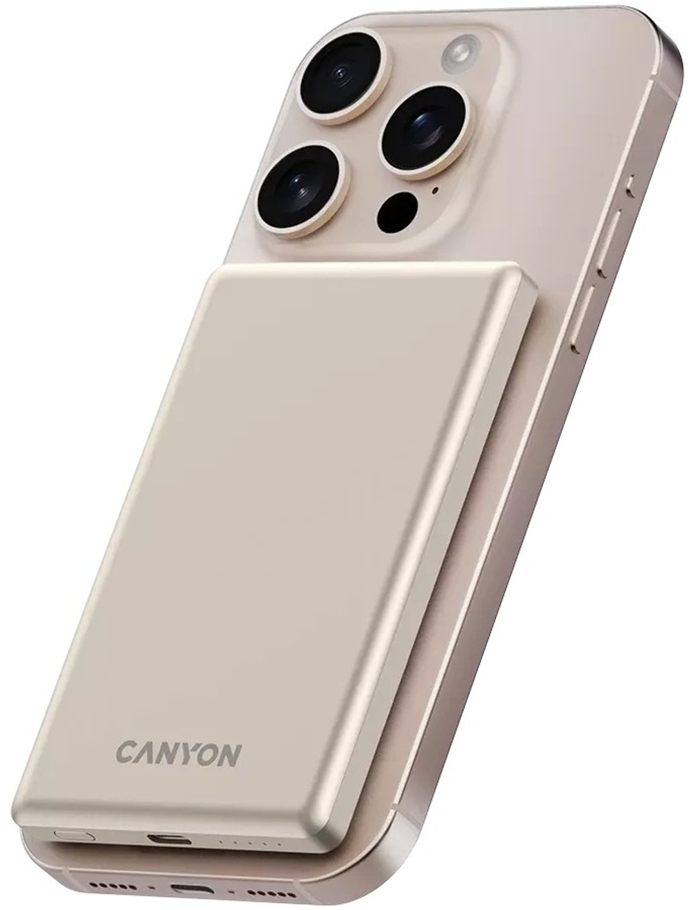 Внешний аккумулятор Canyon CNS-CPB505BE 5000 мАч бежевый