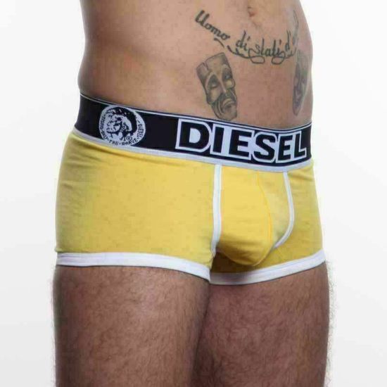 Мужские трусы боксеры желтые Diesel Only the Brave Yellow Trunks
