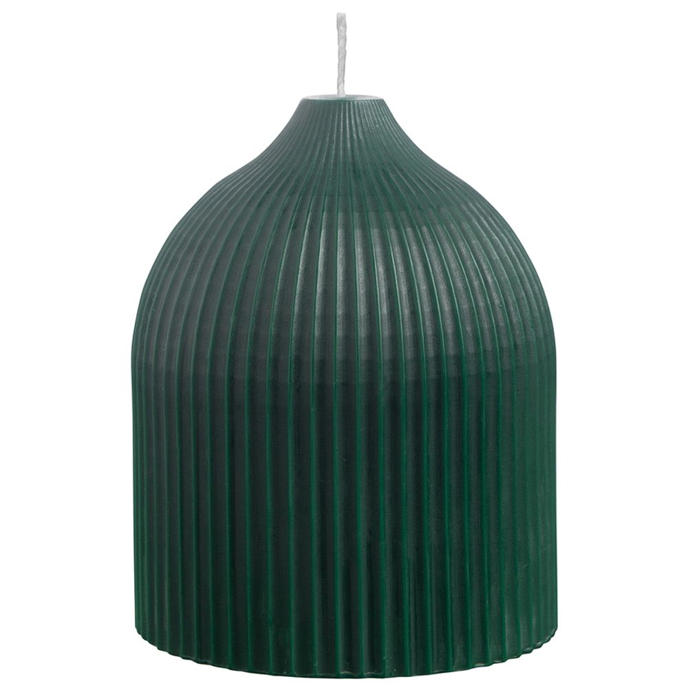 Свеча декоративная темно-зеленого цвета из коллекции Edge, 10,5см