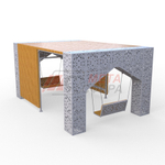 Пергола Шахерезада с резной скамейкой