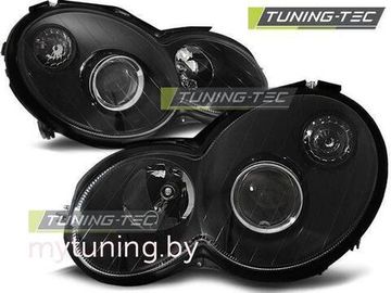 Передние фары black для Mercedes C CL203 coupe