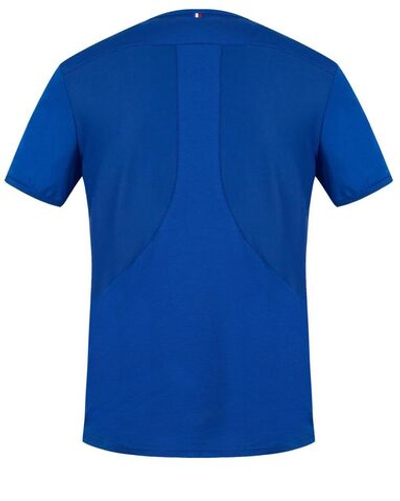 Мужская теннисная футболка Le Coq Sportif Training Perf Tee SS No.1 M - bleu electro