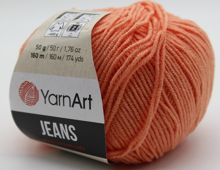 Пряжа "Jeans" 23 Светло-оранжевый