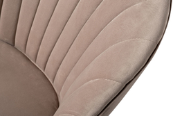 Стул велюровый Garda Decor жемчужно-серый 48MY-3607-1 PEG GO