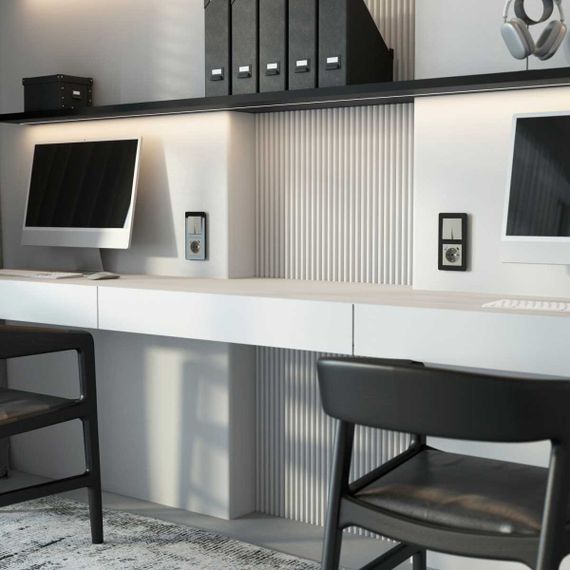 Выключатель двухклавишный проходной (дымчатый) W1222004/ a069458