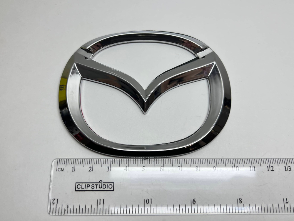 Логотип (шильдик, надпись, эмблема) "Mazda" 9.5см для крышки багажника / решетки радиатора / капота