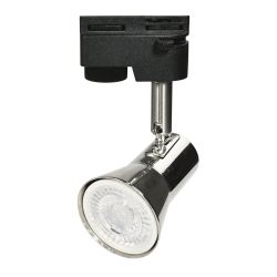 UBL-Q323 GU10 NICKEL Светильник-прожектор трековый. Под лампу GU10. Корпус под никель. ТМ Volpe
