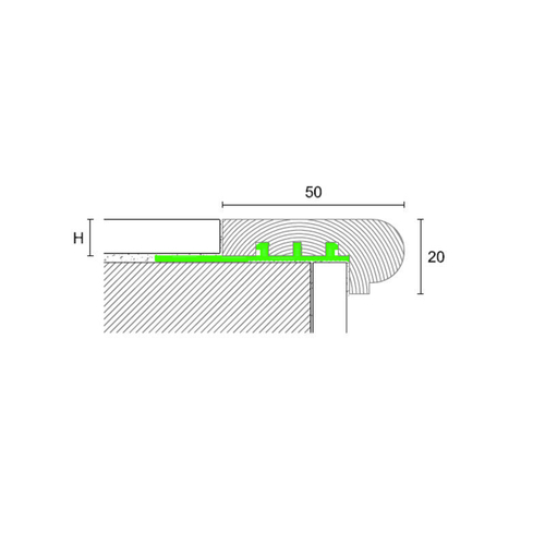 Профили для защиты ступеней Profilpas Серфикс Простеп Вуд SWA PROSTEP WOOD SWB/12