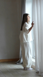 Брюки джоггеры "кокосовое молочко"