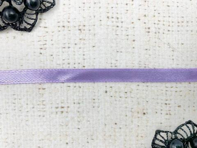 Лента атласная, ш. 0,6 см, сирень