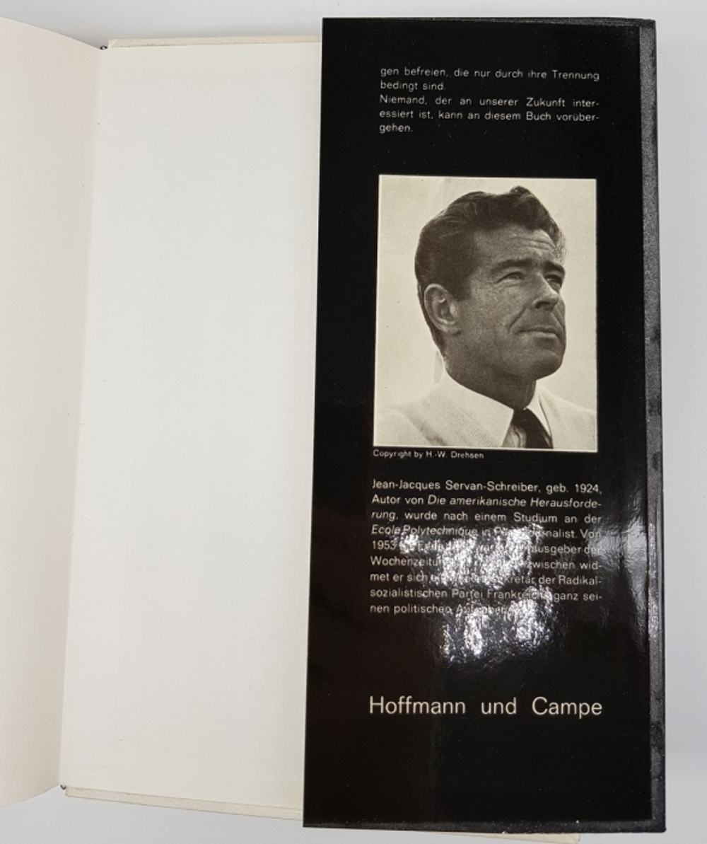 "Die befreite Gesellschaft Eine Charta fur Europa. Jean-Jacques Servan-Schreiber. 1970 г.