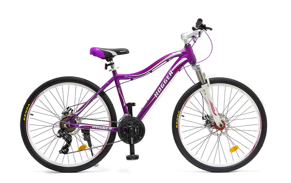 Велосипед 26 HOGGER RUNA MD, 19, алюминий, 21-скор., пурпурный