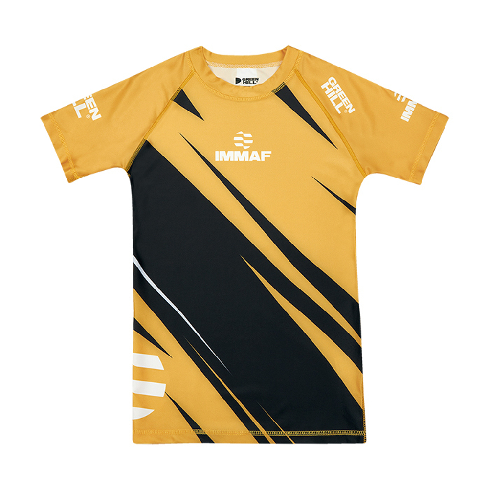 RGI-4021w Рашгард RASH GUARD IMMAF approved женский черно-золотой
