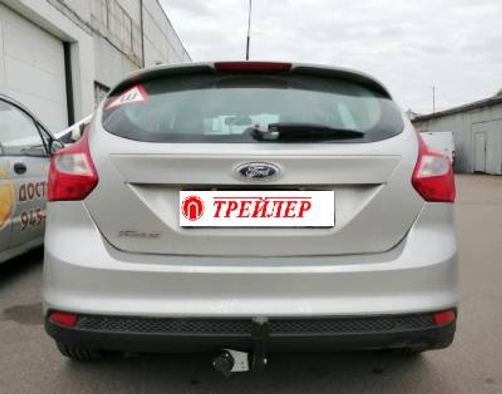 6014 Фаркоп для Ford Foсus 3 хетчбек 2011-2018 твердое крепление шара 6014