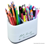 Подставка для канцелярских принадлежностей, арт.62681/ 24 КОТ НА ГОЛУБОМ 13,8х10х7 см