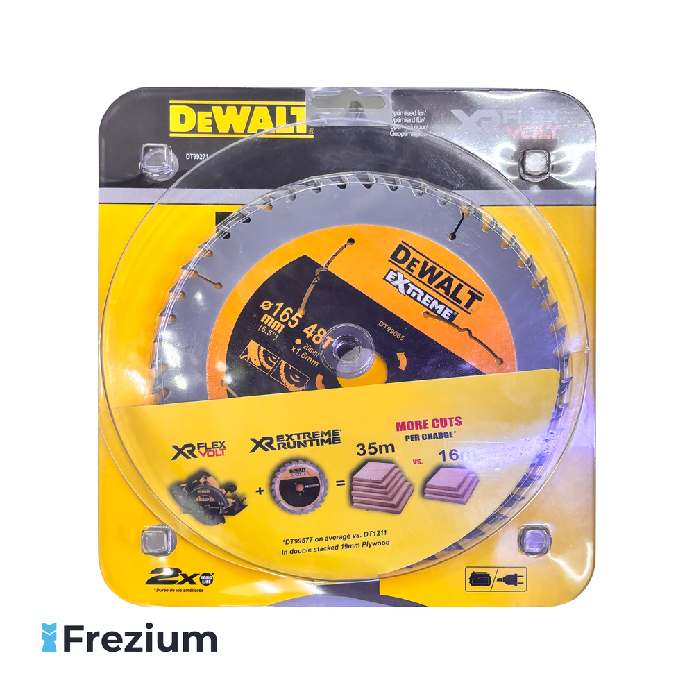 Диск пильный по дереву &quot;DeWalt Extreme&quot; (165x1.6x20 48T; DT99065)