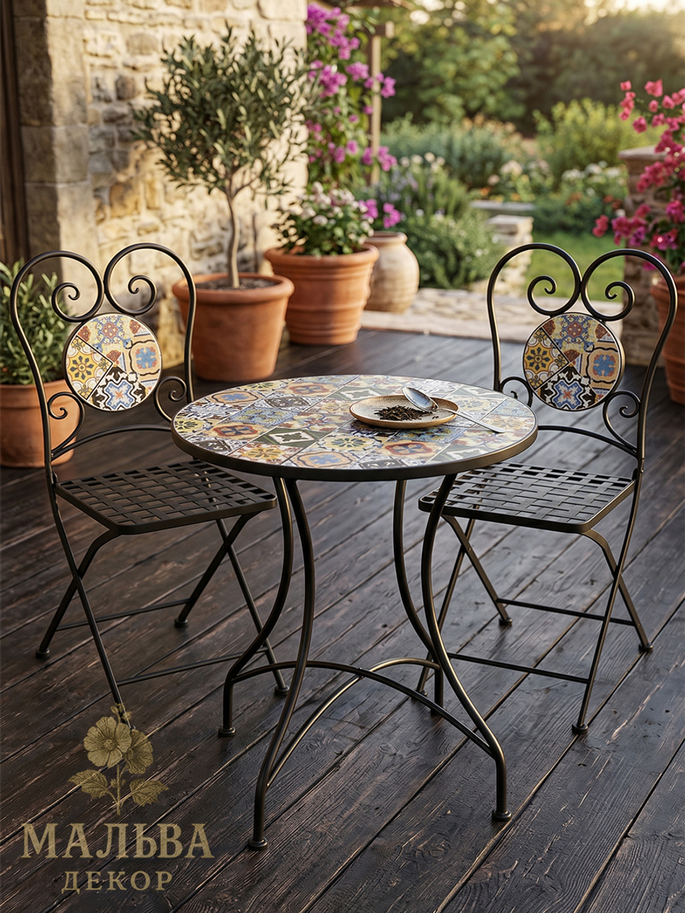 Стол "Мозаика" большой D60xH70 см от CAMPO Home & Garden
