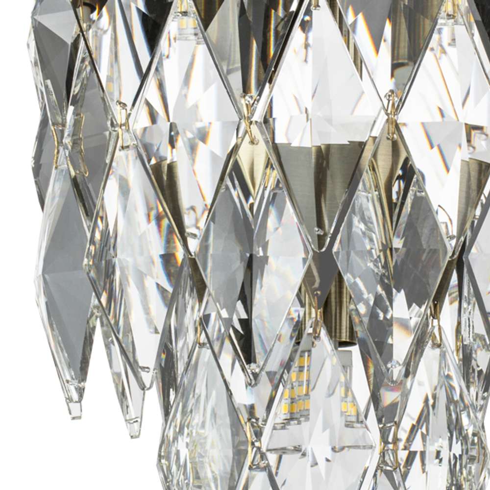 722063 Люстра LIMPIO 6х28W G9 БРОНЗА/ПРОЗРАЧНЫЙ