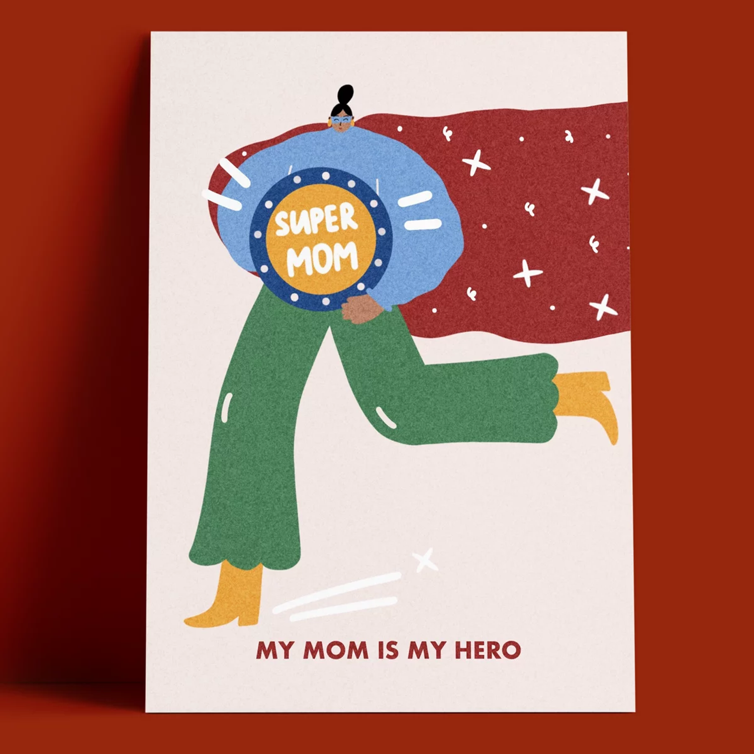 Открытка - Mom Hero