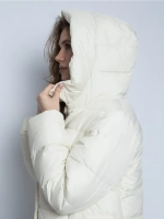 Куртка зимняя удлиненная с капюшоном