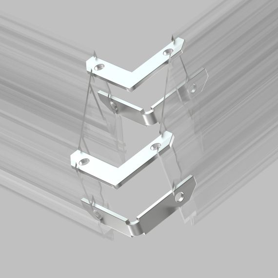 Комплект угловых соединителей шинопровода Denkirs Smart One (4 шт.) TR2027-AL