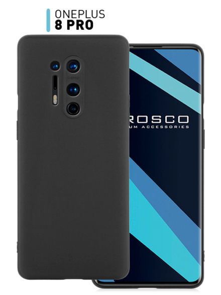 Чехол ROSCO для OnePlus 8 Pro оптом (арт. ONEPLUS-8P-COLOURFUL-BLACK)