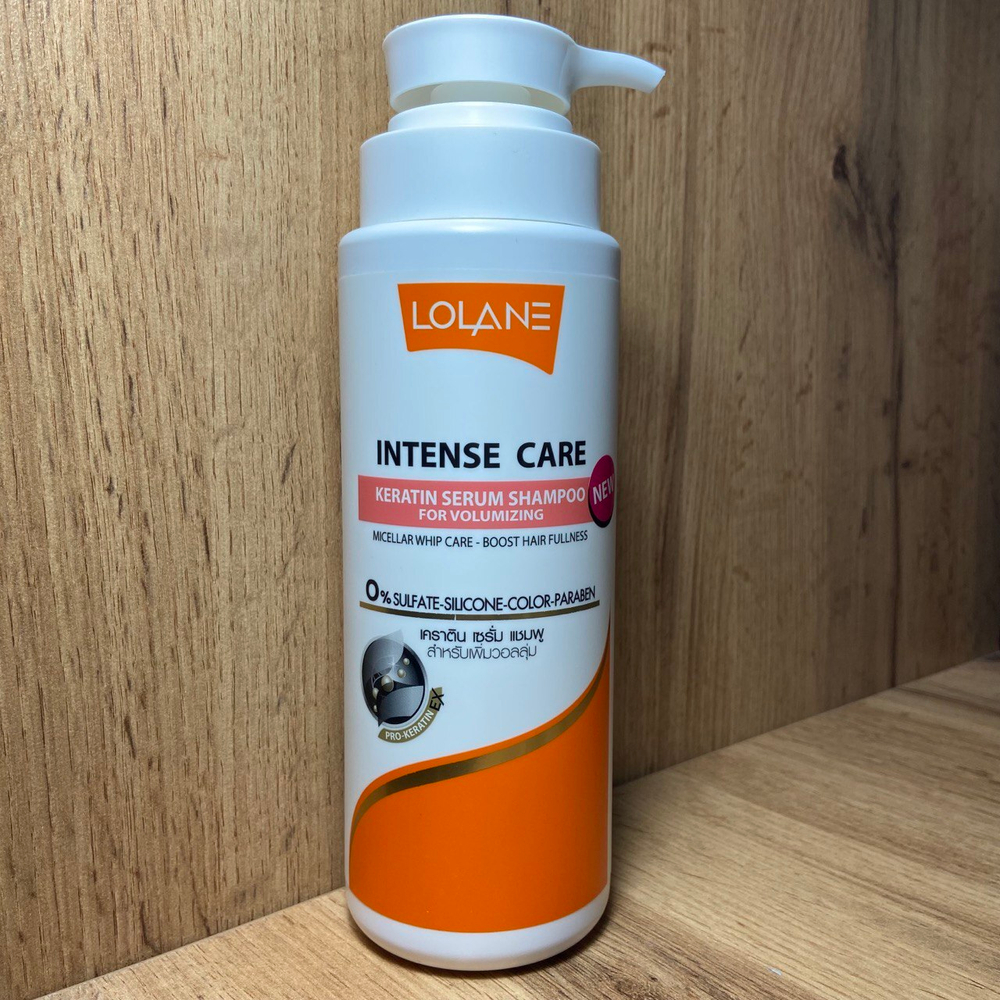 Шампунь Lolane Intense Care Keratin Serum Shampoo For Volumizing с кератином для объема волос 400 мл