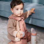 Бутылочка для кормления Suavinex Birdies 360 мл розовая, 6 мес+