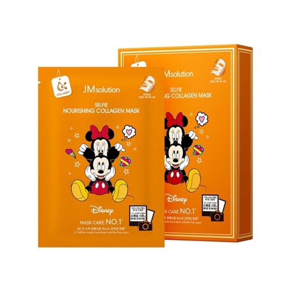 JMsolution Disney collection selfie collagen mask маска тканевая питательная с коллагеном