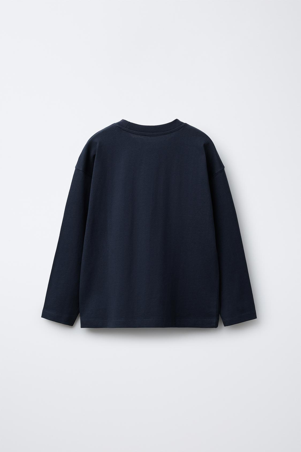 ZARA БАЗОВАЯ ФУТБОЛКА, МОРСКОЙ СИНИЙ