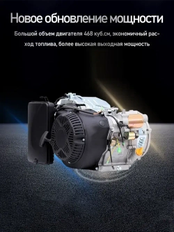 бензиновый генератор с электрическим запуском мощностью 9 кВт, 50 Гц