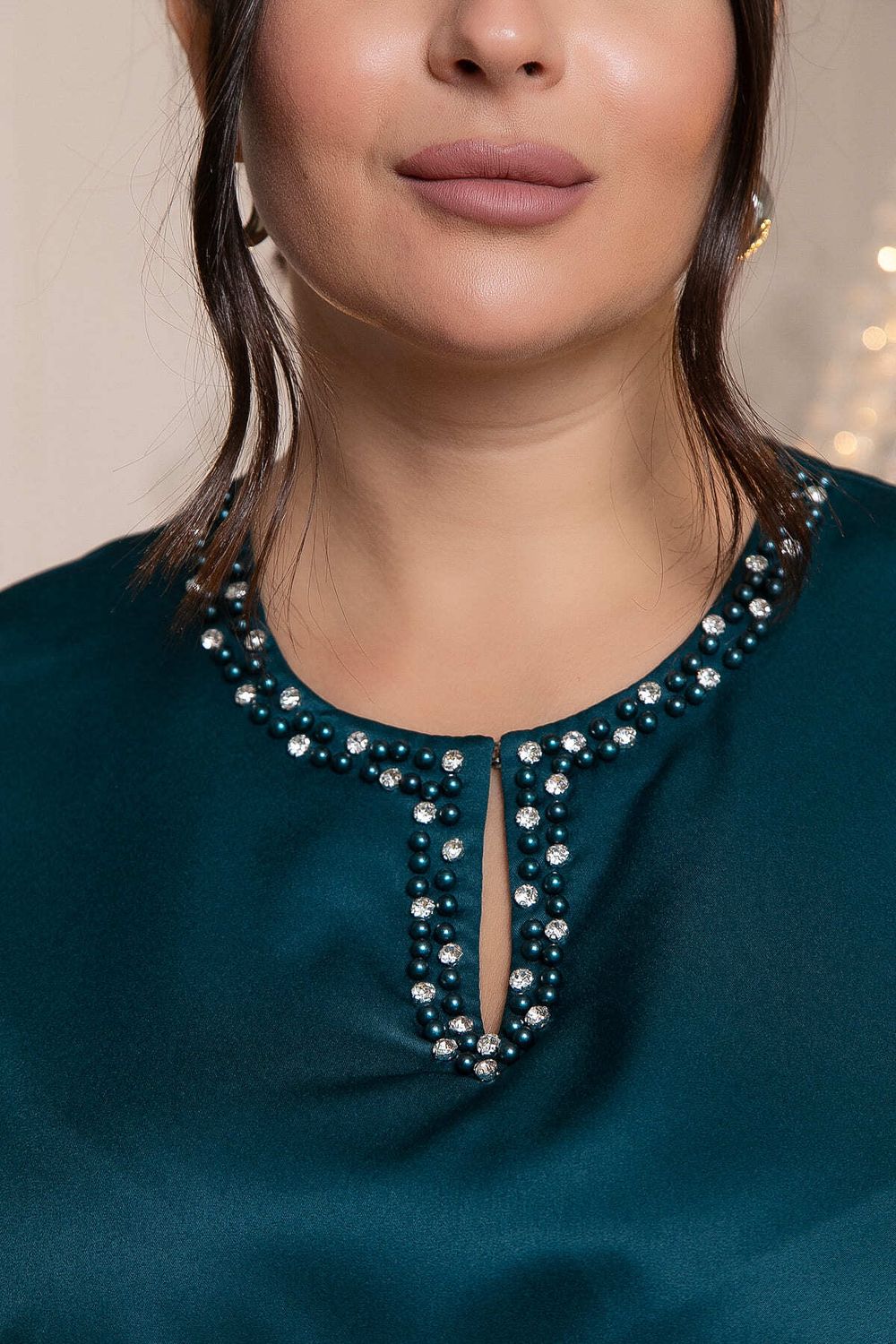 Костюм с юбкой Альсия (изумрудный) К14392-5М LT Collection