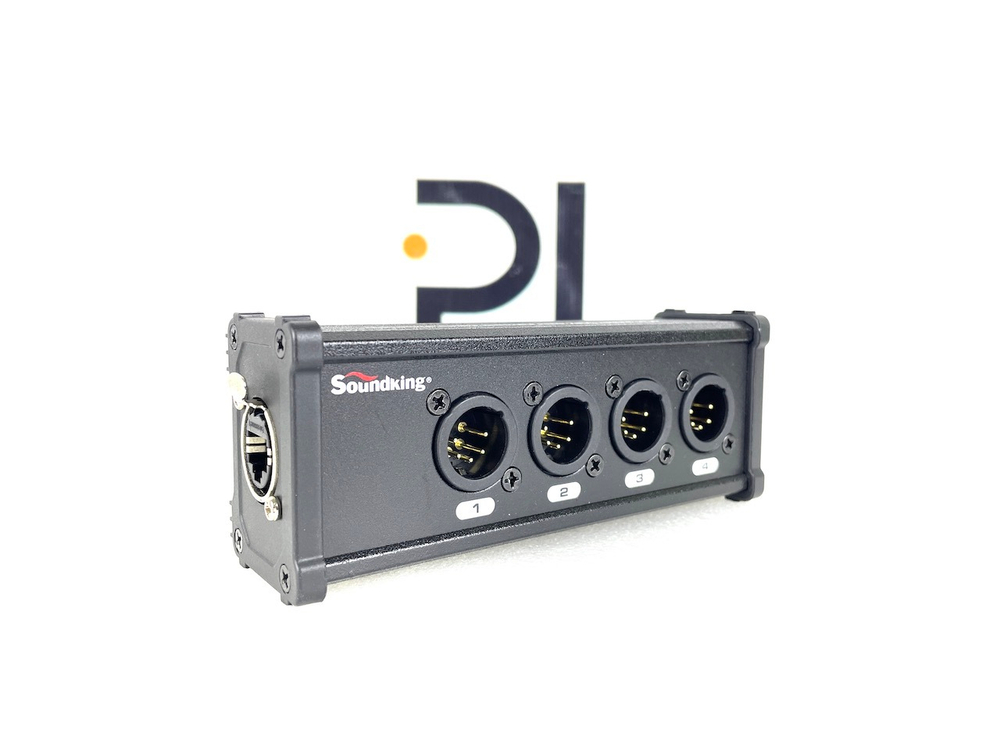 DMX коммутатор/преобразователь, 4хXLR(5p)male - RJ-45, Soundking