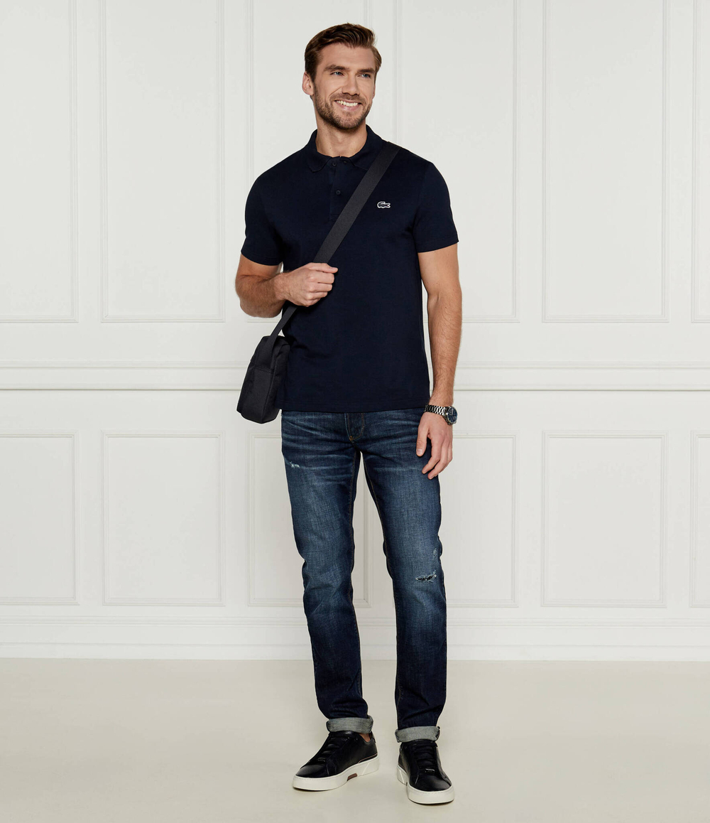 Поло Lacoste - темно-синий(DH5522)