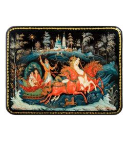 ШК-19/ 3-A Шкатулка в технике декупаж «Тройка» (10х8х3,5)