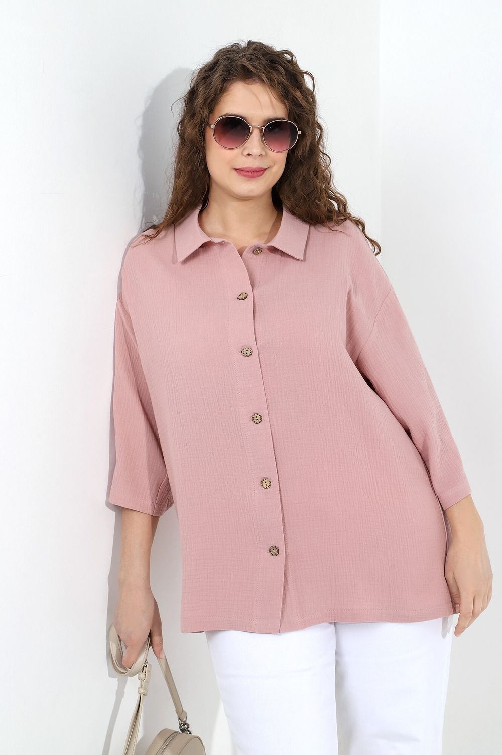 Блузка (рубашка) Виола-3 Виотекс ПУДРОВЫЙ