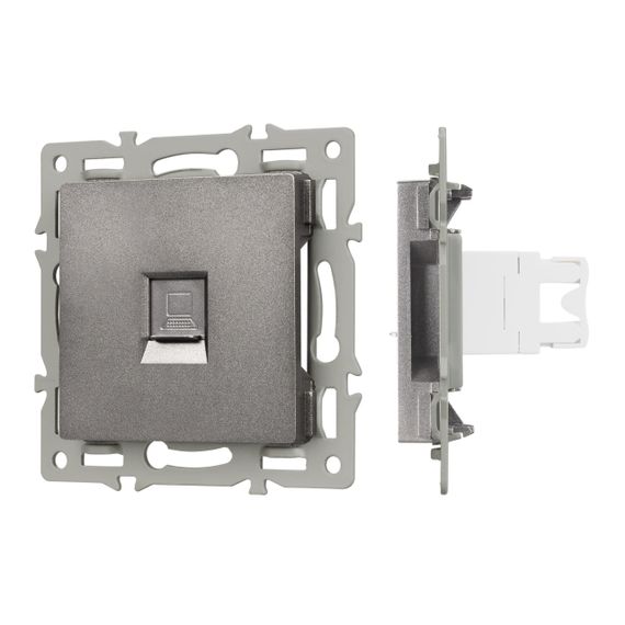 Механизм компьютерной розетки SCT-MPC1-PL-GR (RJ-45, CAT6) Arlight 045335