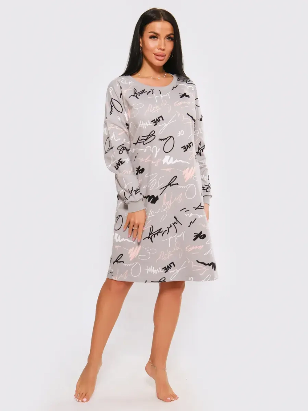 Ночная сорочка утеплённая