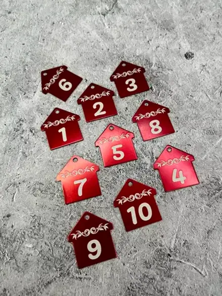 Номерки на ключи, металл