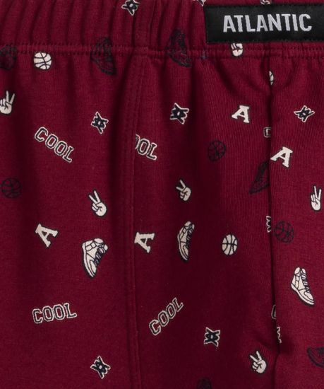 Трусы мужские боксеры (3шт), Atlantic 3MH-188,небесно-голубой + темно-синий + винный