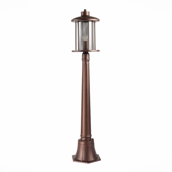 SL080.415.01 Светильник уличный наземный ST-Luce Темный кофе/Прозрачный, Темный кофе E27 1*60W LASTERO