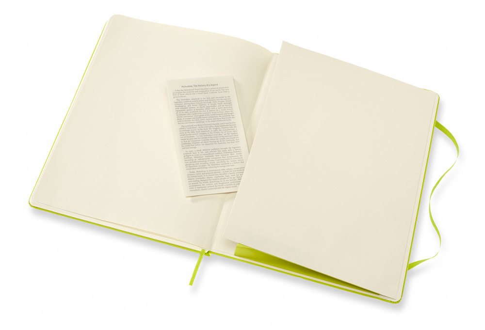 Блокнот Moleskine Classic (QP090C2) XLarge 190х250мм PP 192стр. линейка твердая обложка лайм